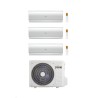 Ferroli Climatizzatore Trial split Ambra 9+9+18 con 2CP001DF-28-4 R-32 Inverter Wi-Fi Classe A++