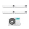 Hisense Climatizzatore Hi Comfort Quadri Split 7+7+7+7 con 5AMW125U4RTA Inverter Wi-Fi R-32 Classe A++