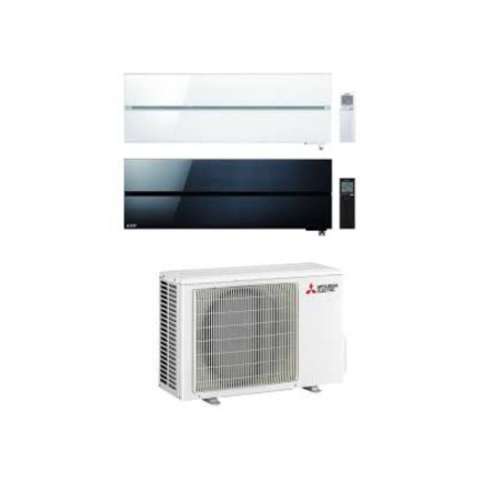 Mitsubishi Climatizzatore Dual Split Kirigamine MSZ-LN Nero+Bianco 12+12 con MXZ-2F53VF Inverter R-32 Wi-Fi Classe A++