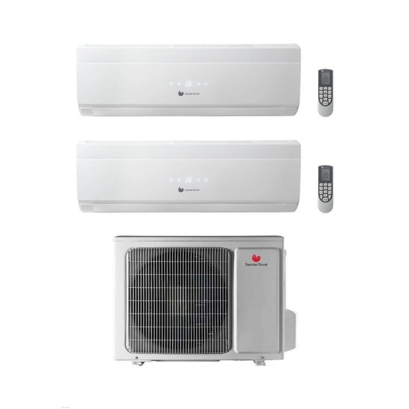 Condizionatore Climatizzatore Hermann Saunier Duval Dual Split Vivair Uni Comfort R-32 9000+9000 BTU Con 19-040 MC2NO