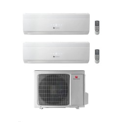 Condizionatore Climatizzatore Hermann Saunier Duval Dual Split Vivair Uni Comfort R-32 9000+12000 BTU Con 19-040 MC2NO