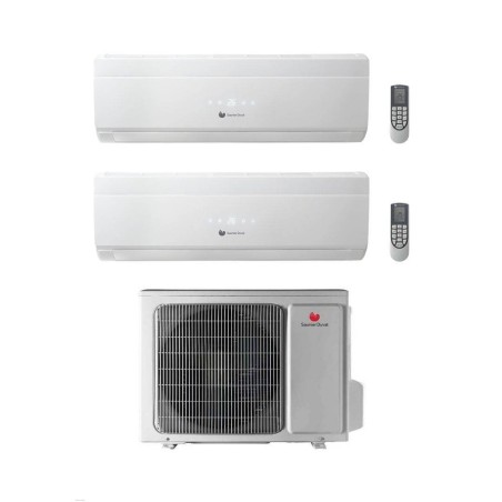 Condizionatore Climatizzatore Hermann Saunier Duval Dual Split Vivair Uni Comfort R-32 9000+12000 BTU Con 19-040 MC2NO