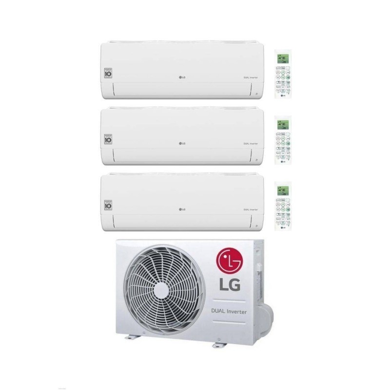 LG Climatizzatore TrialSplit Libero Smart 12+12+12 con MU5R30.U42 Inverter R-32 Wi-Fi Classe A++