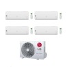 LG Climatizzatore QuadriSplit Libero Smart 9+9+12+18 con MU5R30.U42 Inverter R-32 Wi-Fi Classe A++