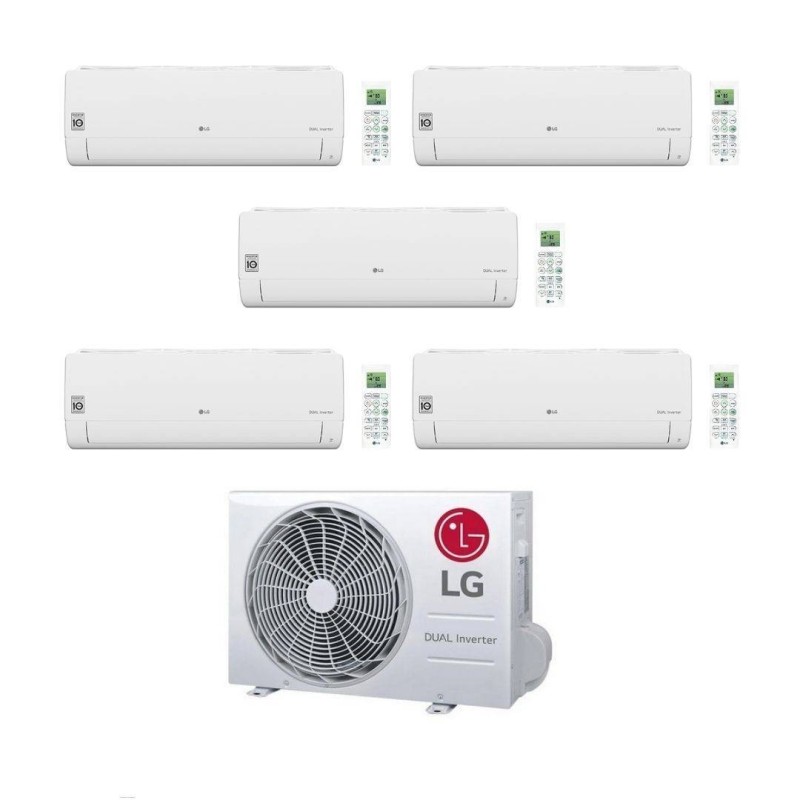 LG Climatizzatore PentaSplit Libero Smart 7+7+7+7+7 con MU5R30.U42 Inverter R-32 Wi-Fi Classe A++