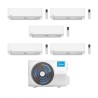 Midea Climatizzatore Penta Split serie Elegance 9+9+9+12+18 con M5OE-42HFN8-Q Inverter R 32 Wi-Fi optional Classe A++