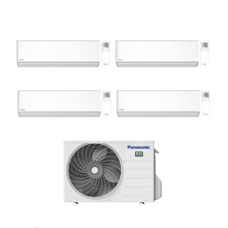 Panasonic Climatizzatore Quadri Split Etherea White 9+9+9+9 CU-4Z80TBE Inverter R-32 Wi-Fi Classe A++