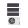Climatizzatore Condizionatore Panasonic Trial Split Inverter Serie Etherea Dark 9+9+9 con CU-3Z52TBE R-32 Wi-Fi Integrato