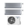 Panasonic Climatizzatore Dual Split Etherea Silver 9+18 con CU-2Z50TBE Inverter R-32 Wi-Fi Classe A+++