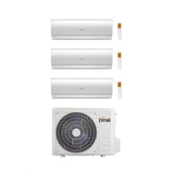 Ferroli Climatizzatore Trial split Giada 12+12+12 con 2CP001RF-27-3  R 32 Inverter Wi-Fi Classe A++