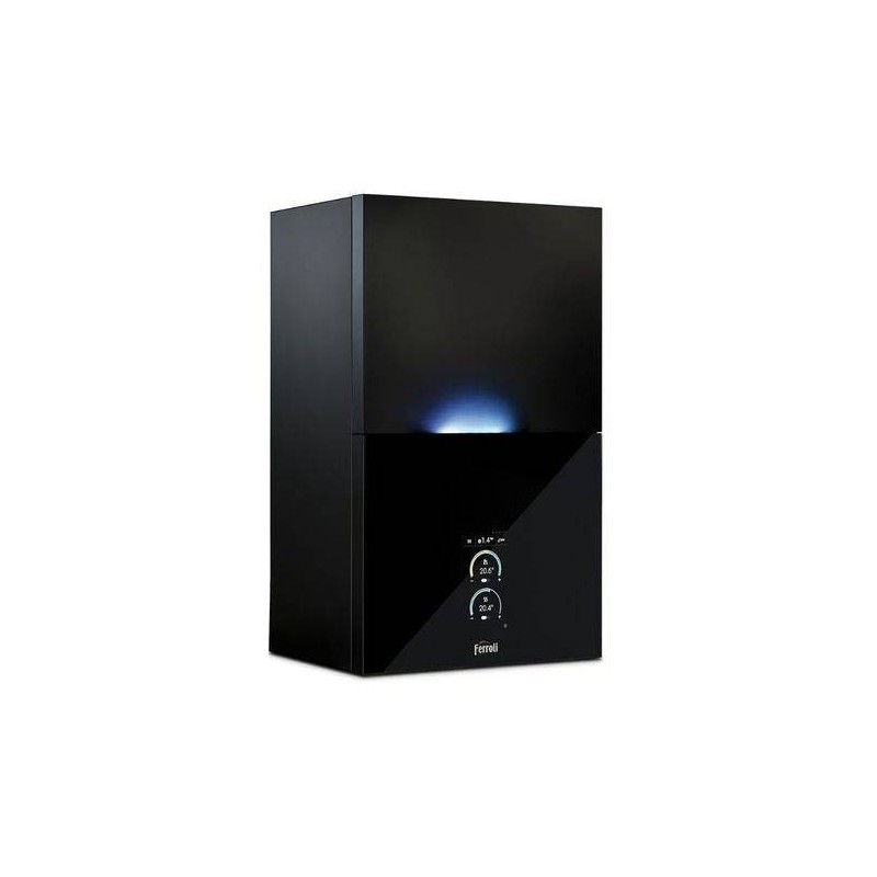 Ferroli Caldaia a Condensazione Bluehelix Sublime 34c Wi-Fi Metano o Gpl con Kit Scarico Fumi