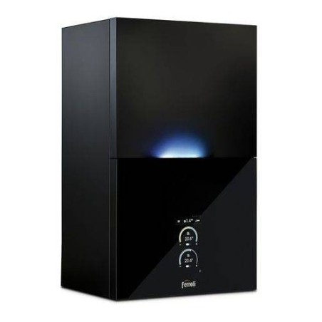 Ferroli Caldaia a Condensazione Bluehelix Sublime 34c Wi-Fi Metano o Gpl con Kit Scarico Fumi