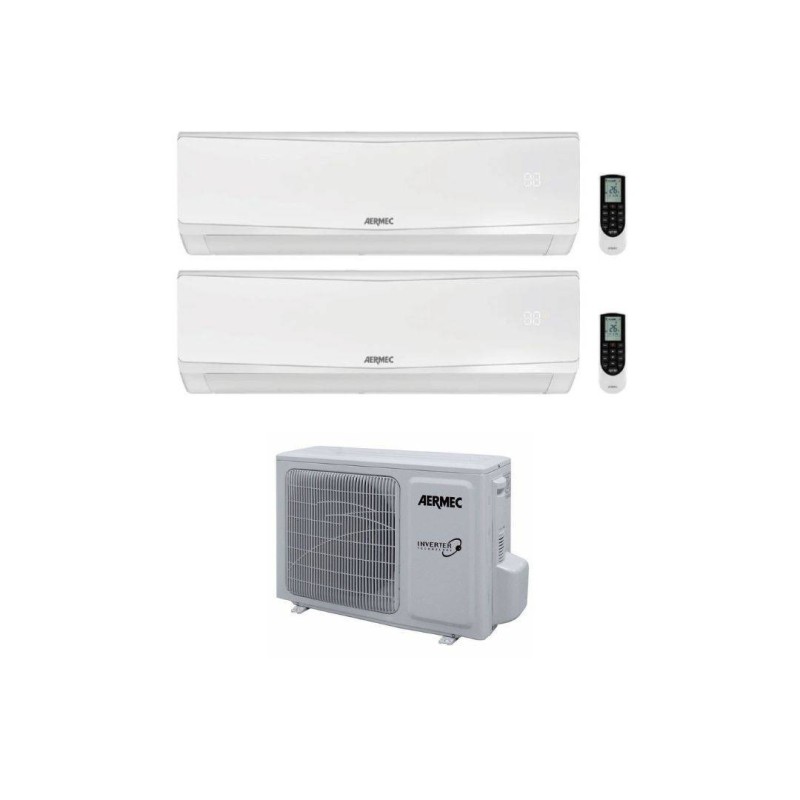 Aermec Climatizzatore Condizionatore Dual Split SPG 9+9 con MPG420 R-32 Inverter Wi-Fi Optional Classe A++