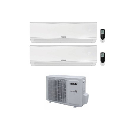 Aermec Climatizzatore Condizionatore Dual Split SPG 12+18 con MPG630 R-32 Inverter Wi-Fi Optional Classe A++