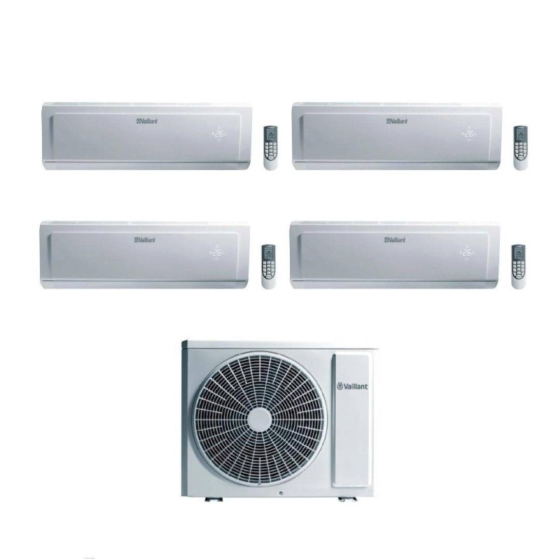Vaillant Climatizzatore Quadrisplit Climavair Plus VAI 8 7+7+7+12 con VAF8-080W4NO Inverter R-32 Wi-Fi Optional Classe A++