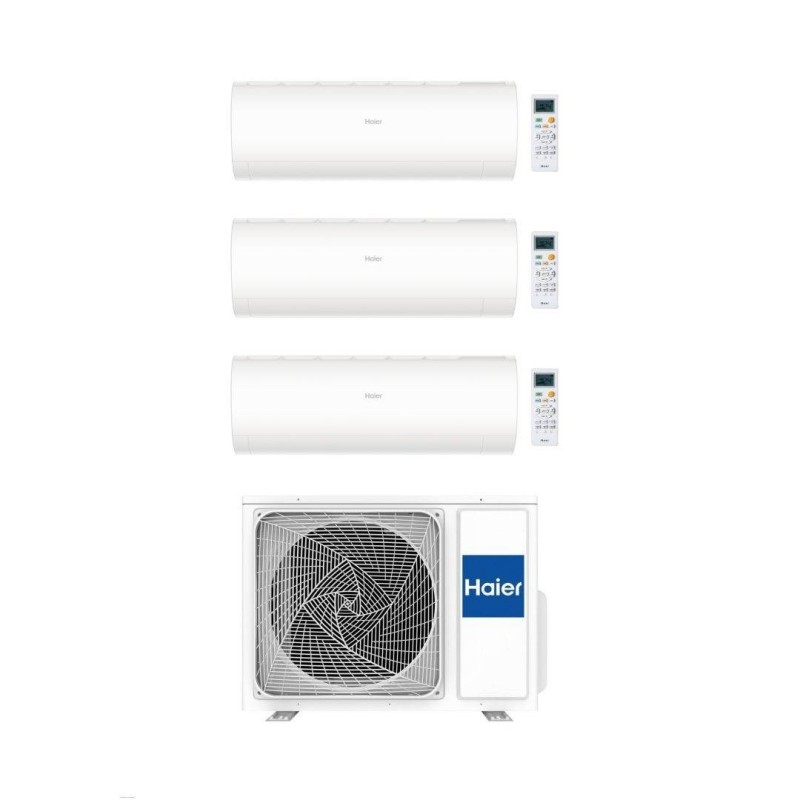 Haier Climatizzatore Trialsplit Pearl 7+9+12 con 3U55S2SR5FA Inverter R-32 Wi-Fi Classe A++/A+