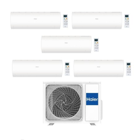 Haier Climatizzatore Pentasplit Pearl 9+9+9+9+18 con 5U105S2SS5FA Inverter R-32 Wi-Fi Classe A++/A+