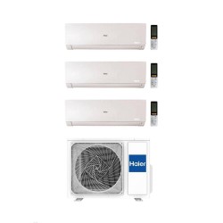 Haier Climatizzatore Trial Split Flexis Plus White 7+7+9 Con 3U55S2SR5FA Inverter Wi-Fi Classe A++
