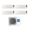 Haier Climatizzatore Quadri Split Flexis Plus White 9+9+9+12 Con 4U85S2SR5FA Inverter Wi-Fi Classe A++
