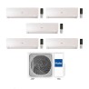 Haier Climatizzatore Penta Split Flexis Plus White 7+7+7+7+7 Con 5U105S2SS5FA Inverter Wi-Fi Classe A++