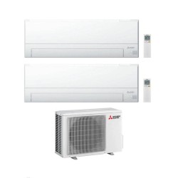 Mitsubishi Climatizzatore Dual Split MSZ-BT VGK 18+18 con MXZ-3F54VF Inverter R-32 Wi-Fi Classe A++