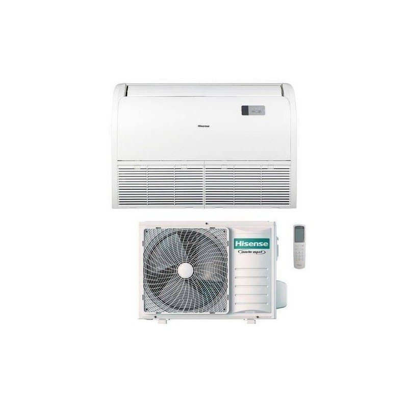 Hisense Climatizzatore Monosplit Soffito-Pavimento Serie Turbo 48000 btu trifase AUV140UR4RC8 Inverter R-32 A++