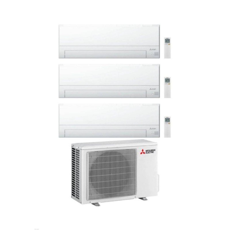 Mitsubishi Climatizzatore Trial Split MSZ-BT VGK 9+18+18 con MXZ-4F72VF Inverter R-32 Wi-Fi Classe A++