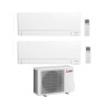 Mitsubishi Climatizzatore Dual Split Linea Plus MSZ-AY VGK 15+15 con MXZ-3F54VF Inverter R-32 Wi-Fi Classe A+++