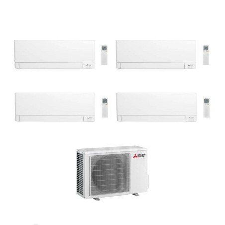 Mitsubishi Climatizzatore Quadri Split Linea Plus MSZ-AY VGK 9+9+9+15 con MXZ-4F80VF Inverter R-32 Wi-Fi Classe A++