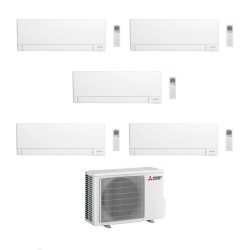 Mitsubishi Climatizzatore Penta Split Linea Plus MSZ-AY VGK 9+9+9+9+12 con MXZ-5F102VF Inverter R-32 Wi-Fi Classe A++
