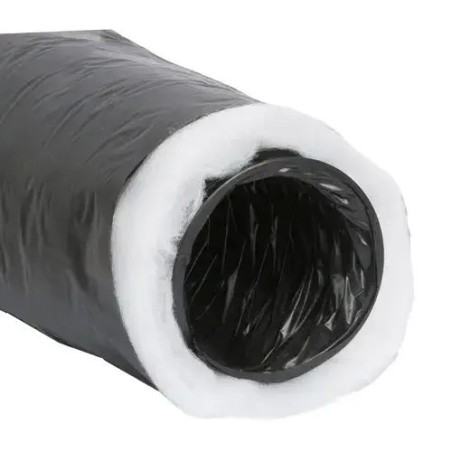 GV CLIM Tubo Flessibile Isolato PVC Nero AF 546 Ø 152 mm - 10 Metri