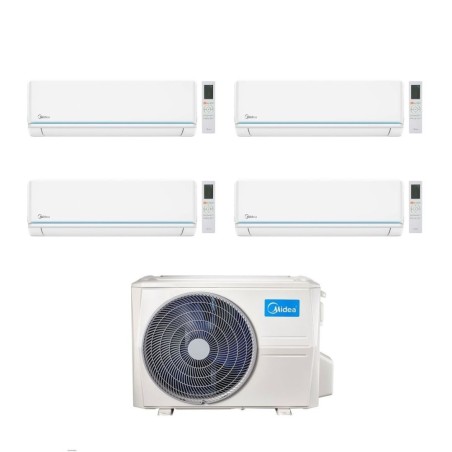 Midea Climatizzatore Quadri Split serie Evolution 9+12+18+18 con M5OE-42HFN8-Q Inverter R 32 Wi-Fi Classe A++