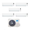Midea Climatizzatore Penta Split serie Evolution 9+9+9+12+18 con M5OE-42HFN8-Q Inverter R 32 Wi-Fi Classe A++