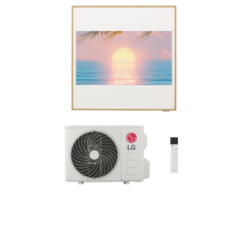 LG Climatizzatore Monosplit Artcool Gallery LCD 12000  A12GA2.NSE+A12GA2.U18 R-32 Wi-Fi Integrato Classe A++