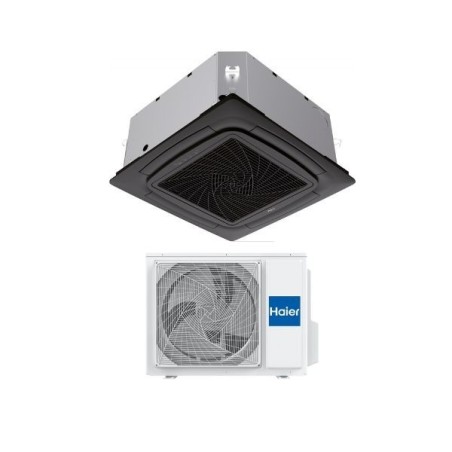Haier Climatizzatore Monosplit A Cassetta  620 4 Vie 12000 Btu AB35S2SC2FA(H) Nero R-32 Wi-Fi Inverter Classe A++