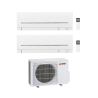 Mitsubishi Climatizzatore DualSplit Linea Plus MSZ-AP 7000 + 7000 btu con MXZ-2F33VF Inverter R-32 Wi-Fi Classe A+++