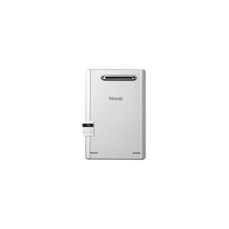 Rinnai Scaldabagno a Gas a Condensazione Esterno Infinity Enjin 16e 16 L Metano Low NOx Classe A con Kit Fumi