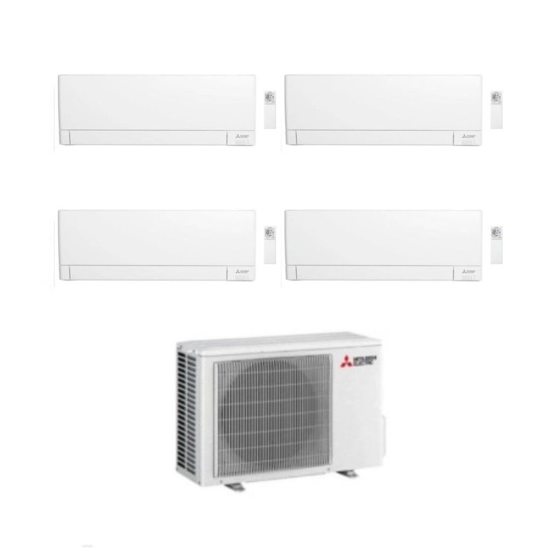 Mitsubishi Climatizzatore Quadri Split MSZ-AY VGKP 9+9+12+12 con MXZ-4F80VF4 Inverter R-32 Wi-Fi Classe A++