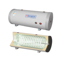 Cordivari Bollitore in Acciaio Bolly Murale WB 300 L con 1 Scambiatore Fisso Orizzontale/Verticale in Polywarm Dettagli
