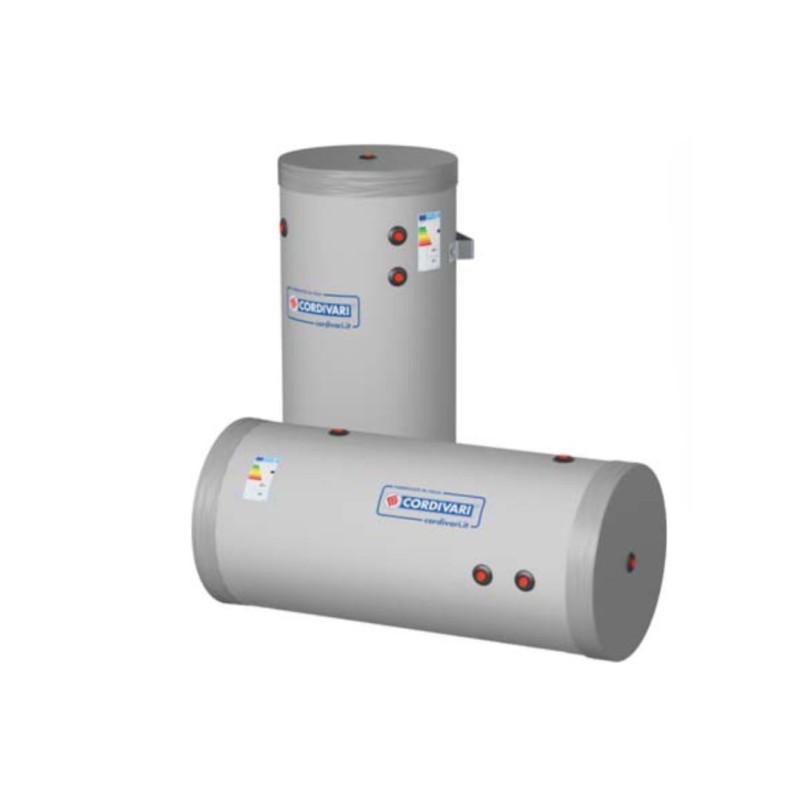 Cordivari Bollitore in Acciaio Bolly Murale WB 300 L con 1 Scambiatore Fisso Orizzontale/Verticale in Polywarm