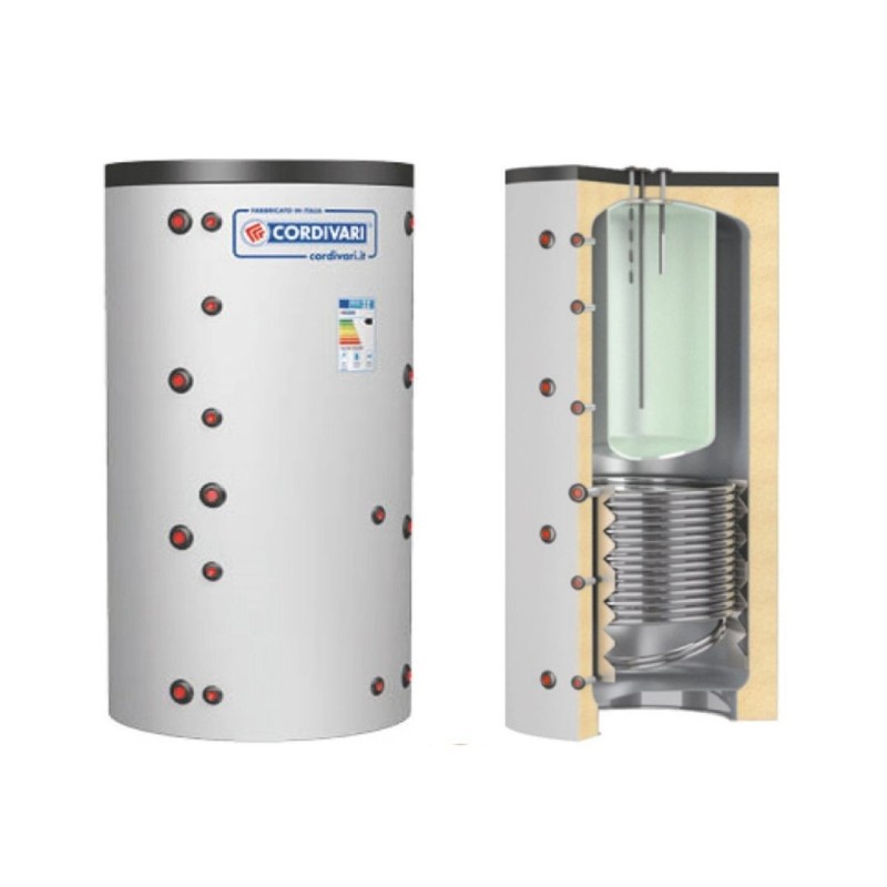 Cordivari Termoaccumulatore Combi 2 WB 1500 L con 1 Scambiatore Fisso in Polywarm
