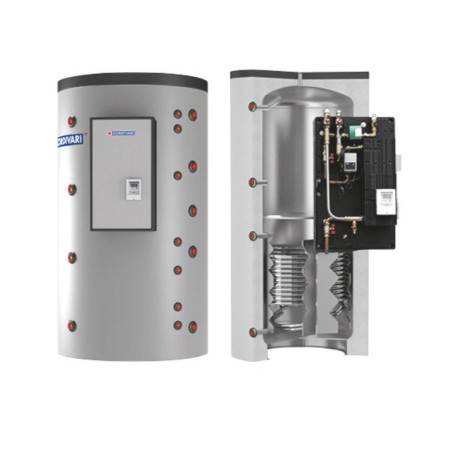 Cordivari Termoaccumulatore Puffermas 2 VB  1500 L 120KW  con 1 Scambiatore Fisso a Coibentazione Rigida
