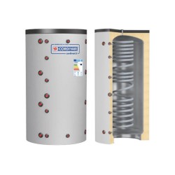 Cordivari Termoaccumulatore in Acciaio Eco Combi 1 VB 800 L con 1 Scambiatore Corrugato a Coibentazione Rigida