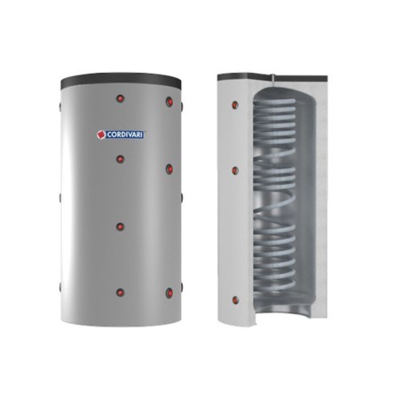Cordivari Termoaccumulatore Eco Combi 1 Domus VB 200 L con 1 Scambiatore Corrugato a Coibentazione Rigida