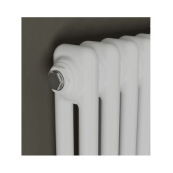 CORDIVARI Radiatore in Acciaio Ardesia Bianco RAL 9010 4 Colonne H 656 Interasse700 W 2380 a 18Elementi dettagli