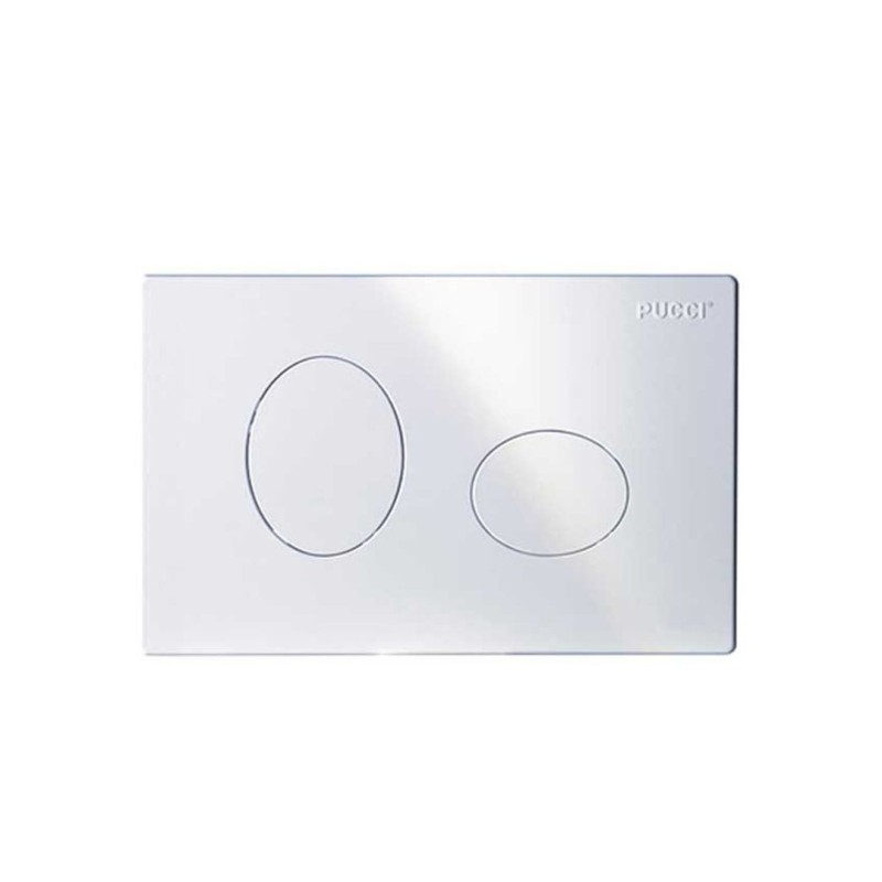 Pucci Placca Eco Ellisse Ad Incasso Bianca  280x180mm