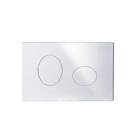 Pucci Placca Eco Ellisse Ad Incasso Bianca  280x180mm