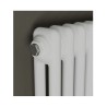 CORDIVARI Radiatore in Acciaio Ardesia Bianco RAL 9010 4 Colonne H 656 Interasse700W1624 a 14 Elementi dettagli