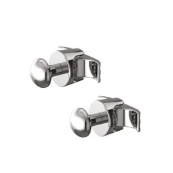 Cordivari Set Appendini 2 pezzi Ardesia Cromati Porta Asciugamani Per Radiatori Termoarredo