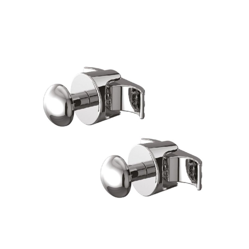 Cordivari Set Appendini 2 pezzi Ardesia Cromati Porta Asciugamani Per Radiatori Termoarredo